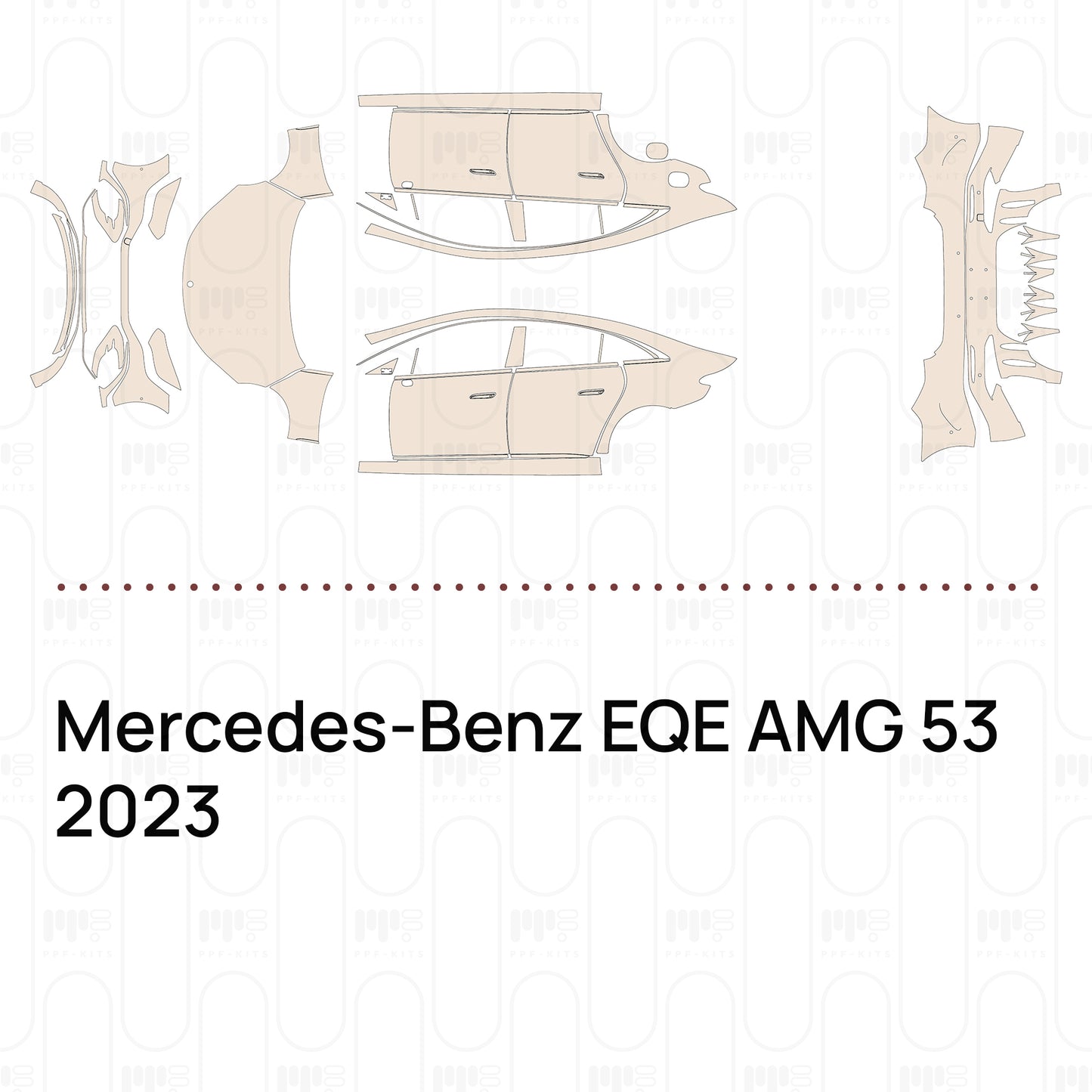 Pre-Cut PPF Mercedes-Benz EQE AMG 53 2023