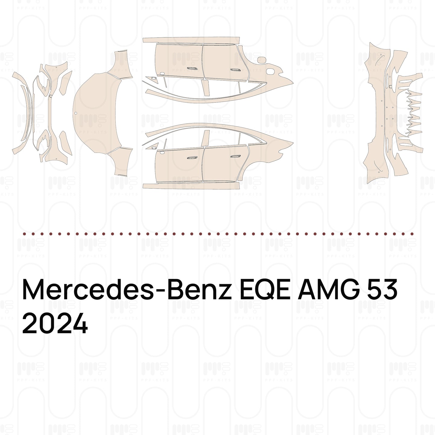 Pre-Cut PPF Mercedes-Benz EQE AMG 53 2024
