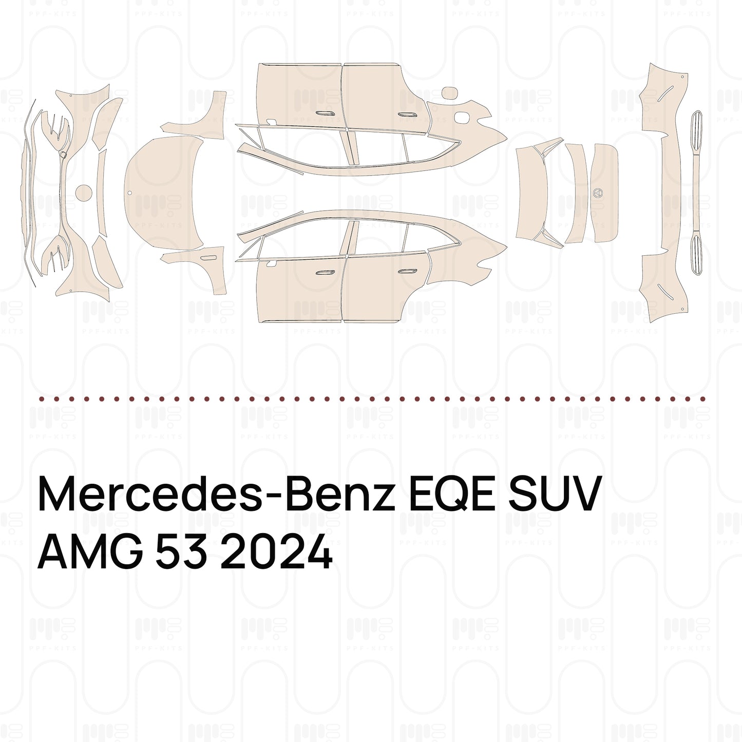 Pre-Cut PPF Mercedes-Benz EQE SUV AMG 53 2024