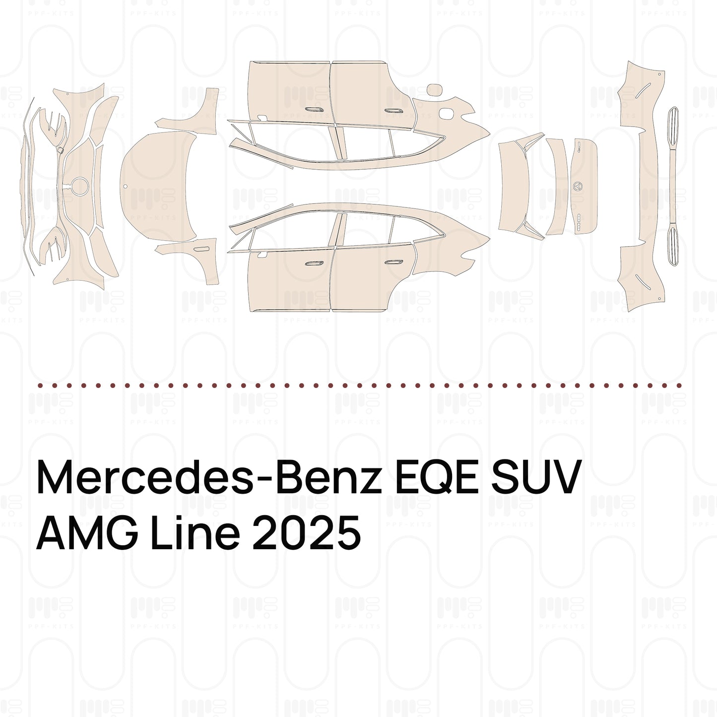 Pre-Cut PPF Mercedes-Benz EQE SUV AMG Line 2025