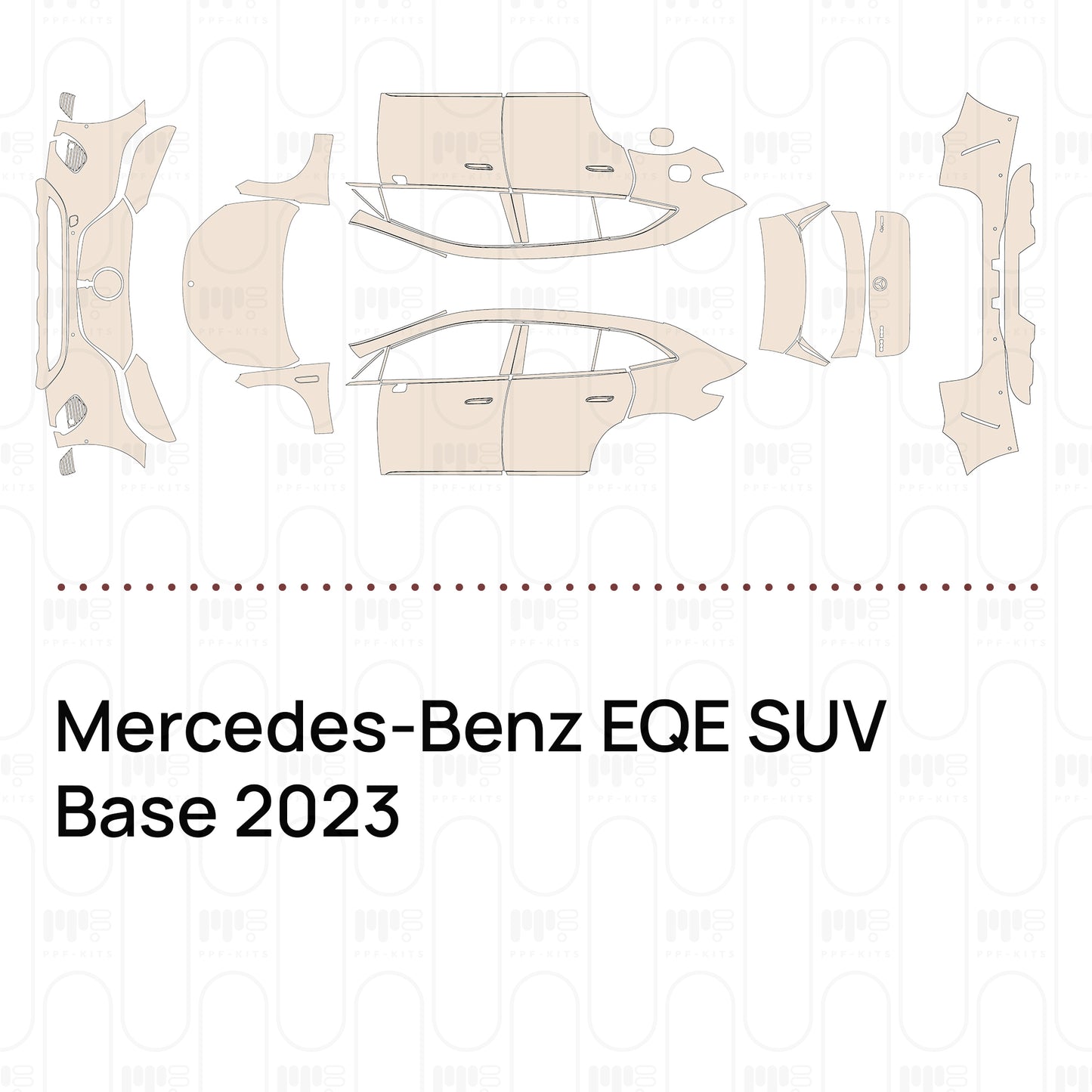Pre-Cut PPF Mercedes-Benz EQE SUV Base 2023