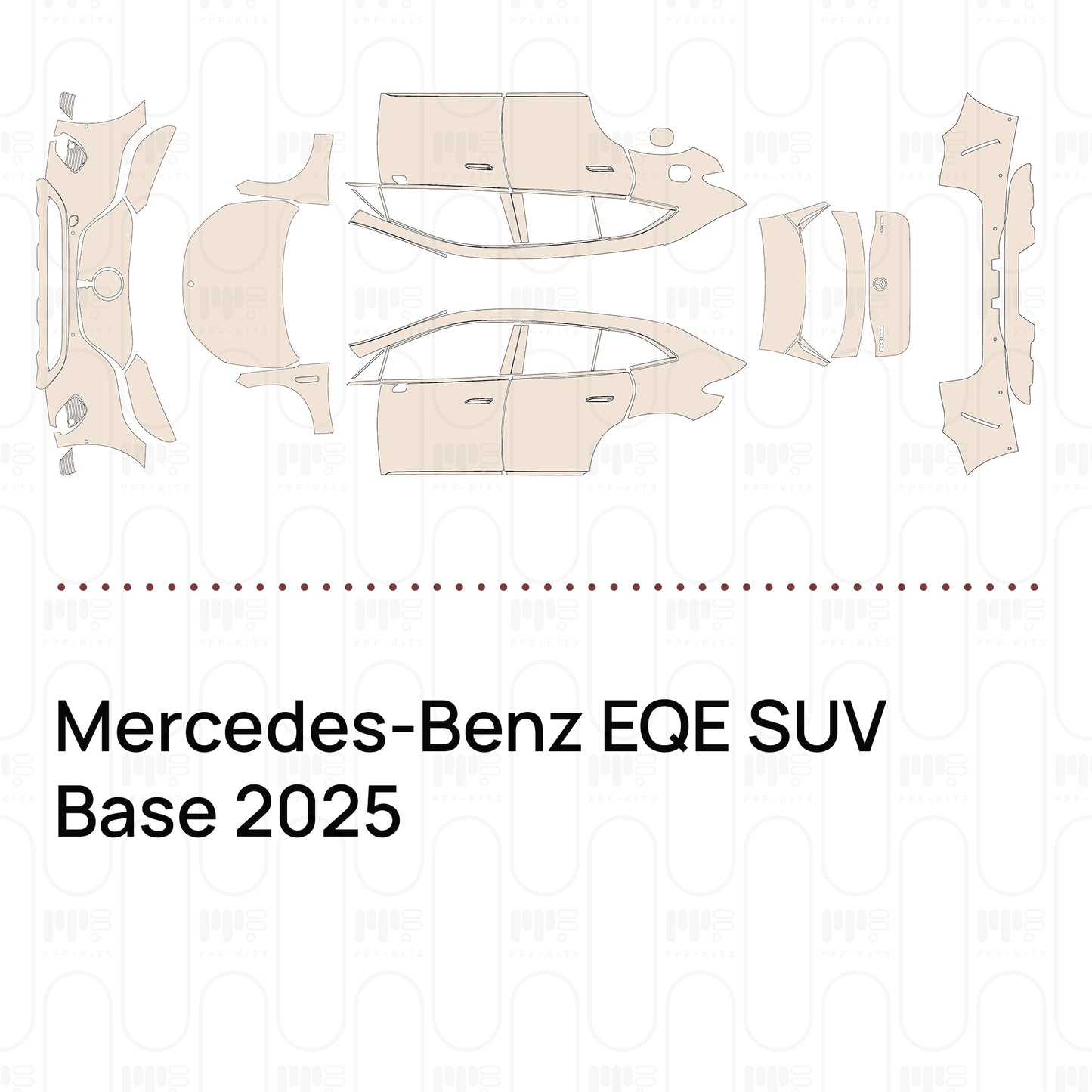 Pre-Cut PPF Mercedes-Benz EQE SUV Base 2025