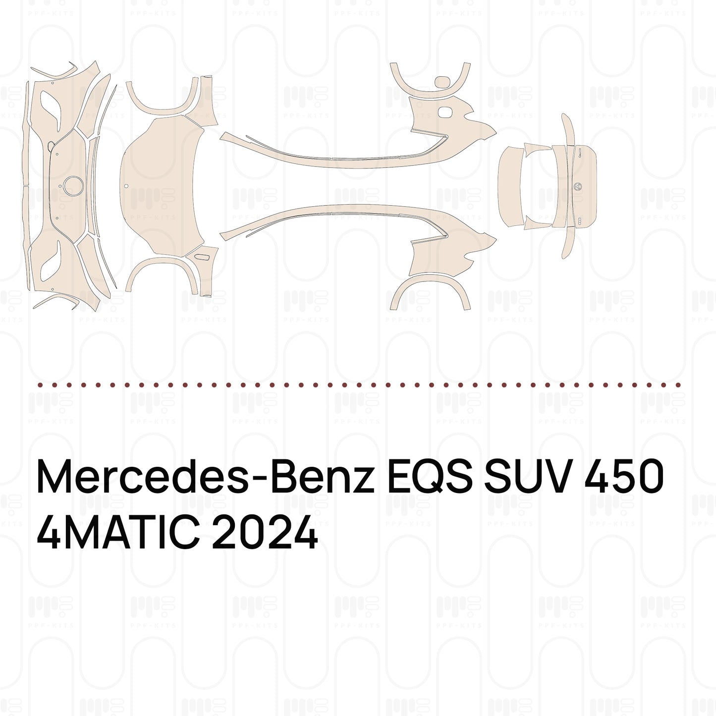 Pre-Cut PPF Mercedes-Benz EQS SUV 450 4MATIC 2024