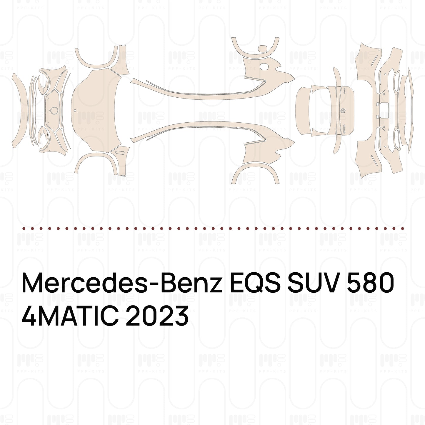 Pre-Cut PPF Mercedes-Benz EQS SUV 580 4MATIC 2023