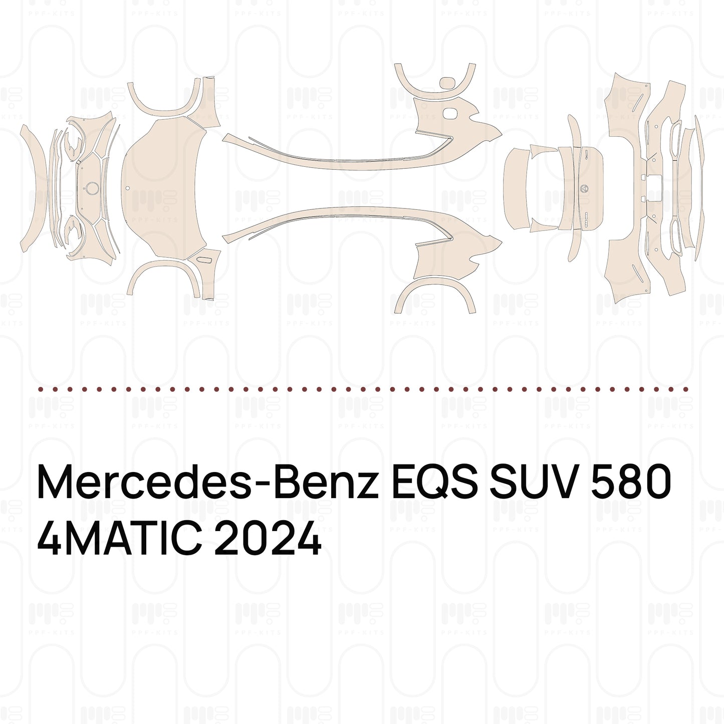 Pre-Cut PPF Mercedes-Benz EQS SUV 580 4MATIC 2024