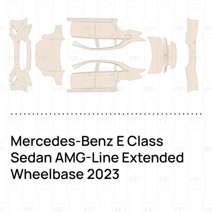 Pre-Cut PPF Mercedes-Benz E Class Sedan AMG-Line Extended Wheelbase 2023