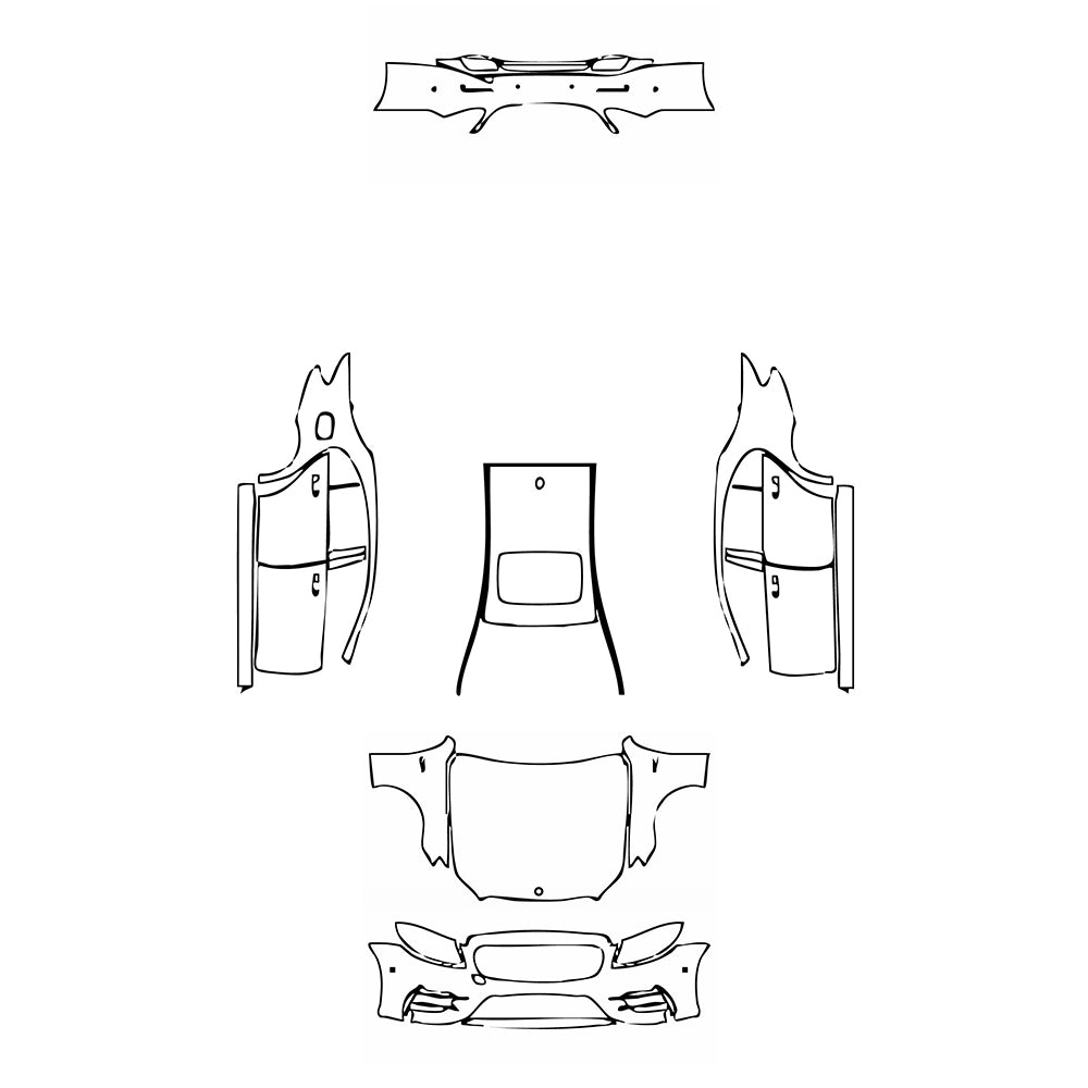 Pre-Cut PPF Mercedes-Benz E Class Sedan AMG E43 2017 - PPF-Kits