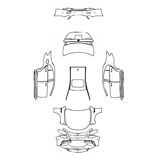 Pre-Cut PPF Mercedes-Benz E Class Sedan AMG E63 2019 - PPF-Kits