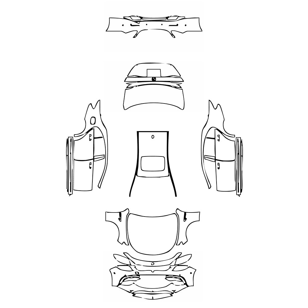 Pre-Cut PPF Mercedes-Benz E Class Sedan AMG E63 2020 - PPF-Kits