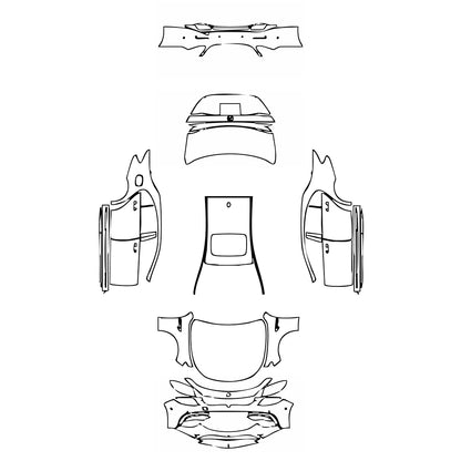 Pre-Cut PPF Mercedes-Benz E Class Sedan AMG E63 S 2020 - PPF-Kits