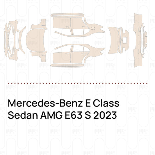 Pre-Cut PPF Mercedes-Benz E Class Sedan AMG E63 S 2023