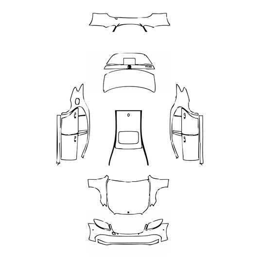 Pre-Cut PPF Mercedes-Benz E Class Sedan Luxury Standard Wheelbase 2019 - PPF-Kits