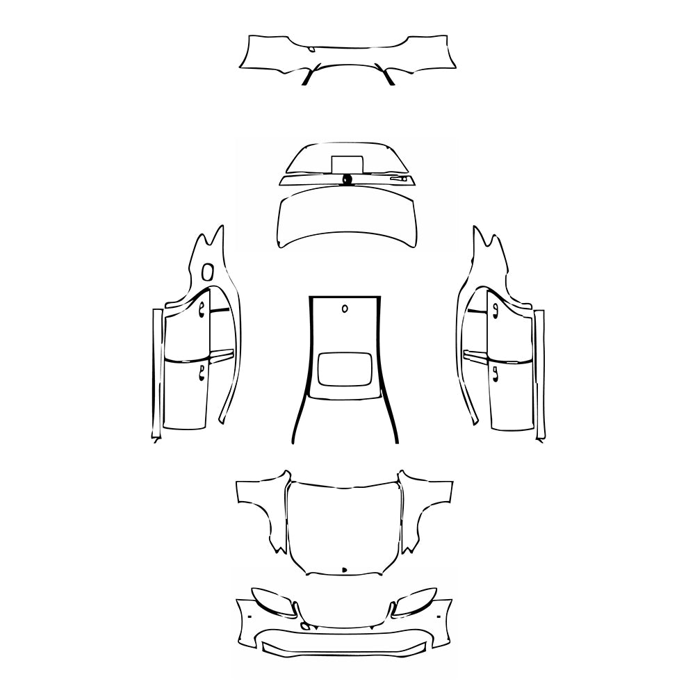 Pre-Cut PPF Mercedes-Benz E Class Sedan Luxury Standard Wheelbase 2020 - PPF-Kits