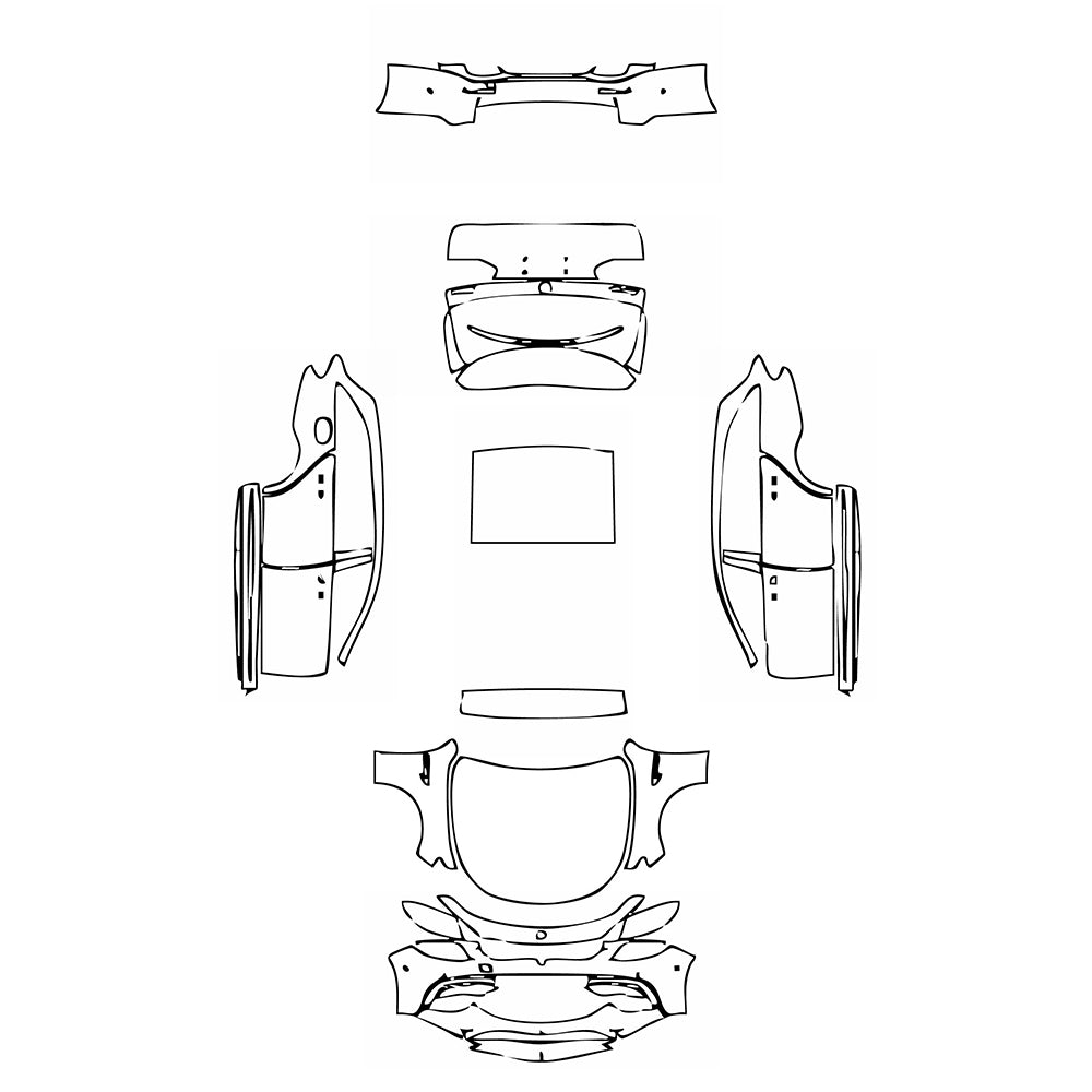 Pre-Cut PPF Mercedes-Benz E Class Wagon Estate AMG E63 S 2019 - PPF-Kits