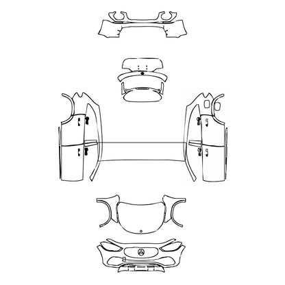 Pre-Cut PPF Mercedes-Benz GLA Base 2020 - PPF-Kits