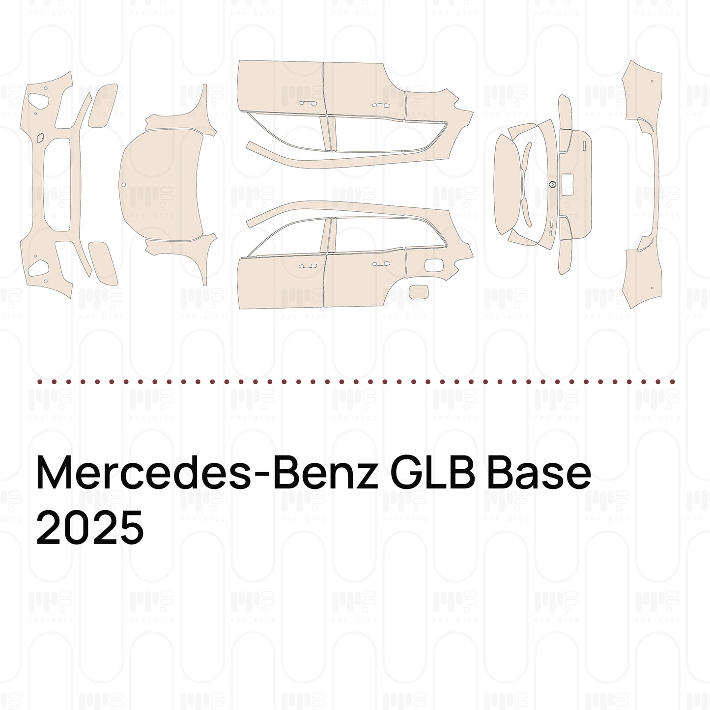 Pre-Cut PPF Mercedes-Benz GLB Base 2025