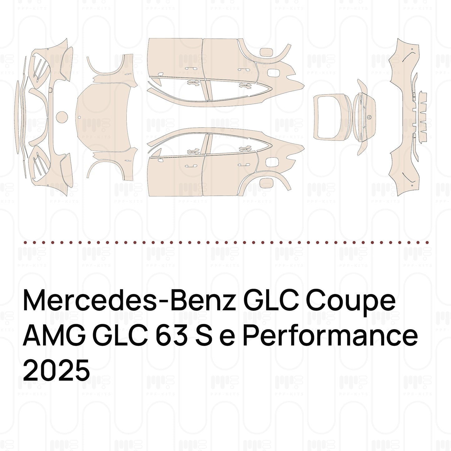 Pre-Cut PPF Mercedes-Benz GLC Coupe AMG GLC 63 S e Performance 2025