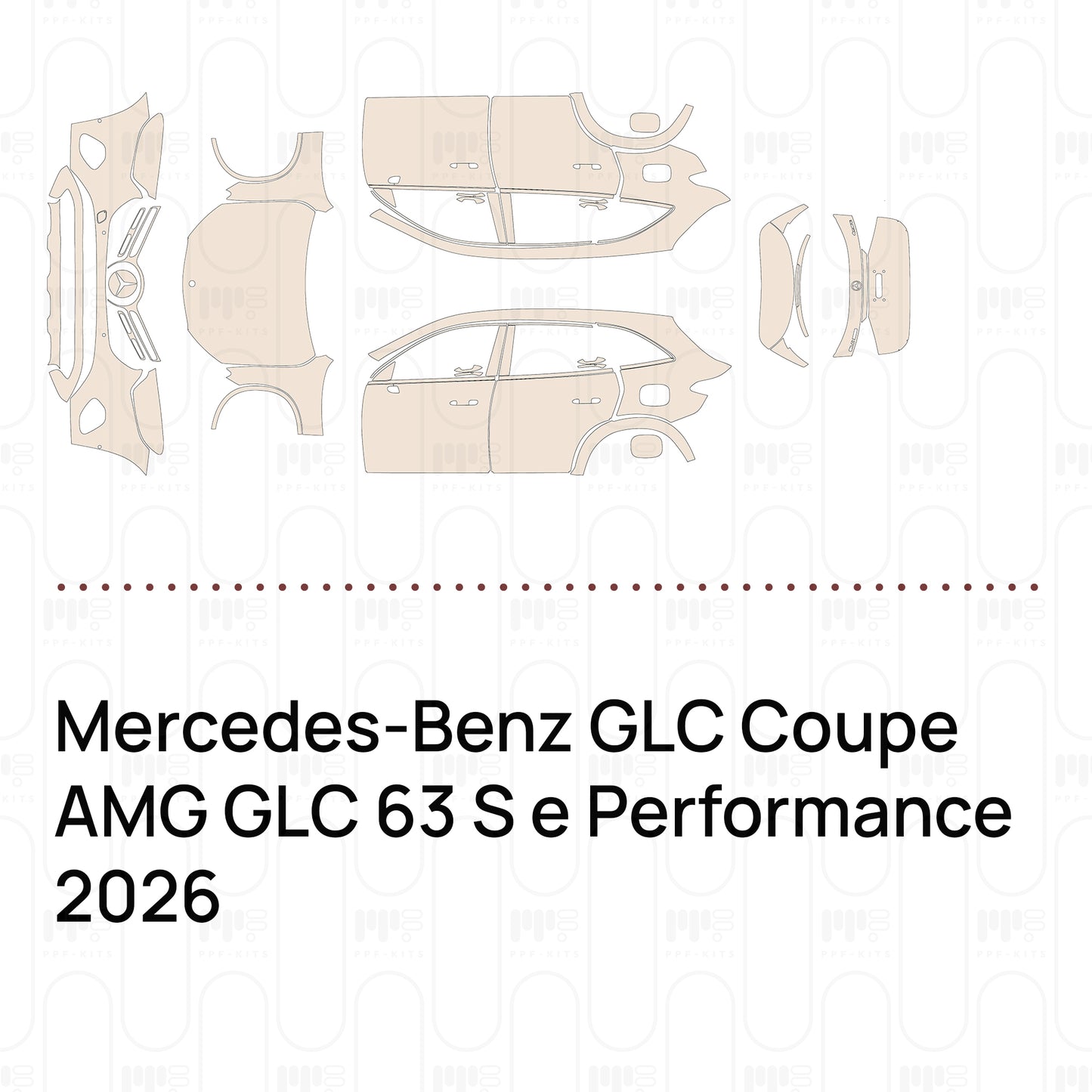 Pre-Cut PPF Mercedes-Benz GLC Coupe AMG GLC 63 S e Performance 2026