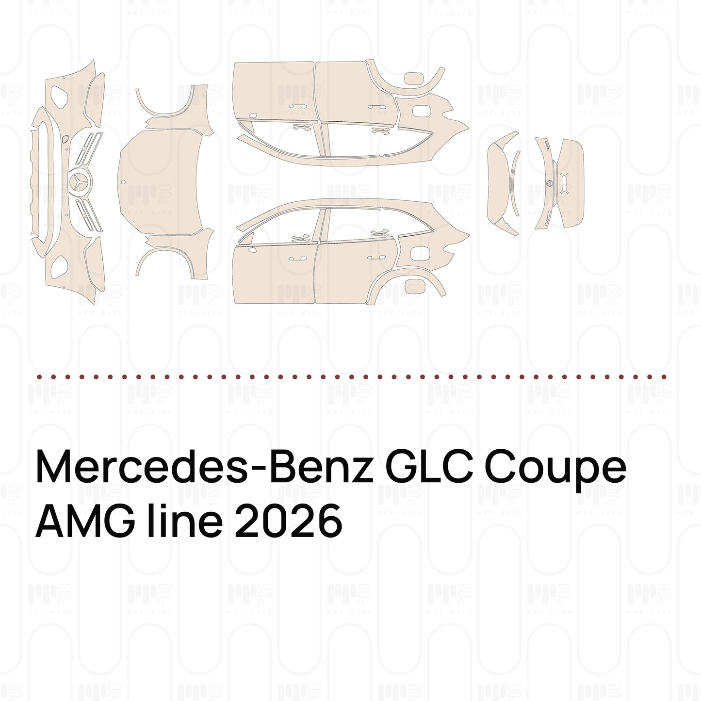 Pre-Cut PPF Mercedes-Benz GLC Coupe AMG line 2026