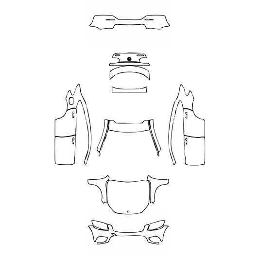 Pre-Cut PPF Mercedes-Benz GLC Coupe Base 2018 - PPF-Kits