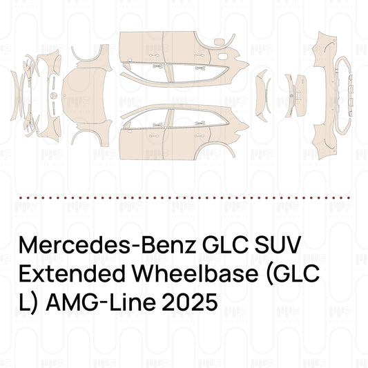 Pre-Cut PPF Mercedes-Benz GLC SUV Extended Wheelbase (GLC L) AMG-Line 2025