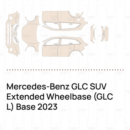 Pre-Cut PPF Mercedes-Benz GLC SUV Extended Wheelbase (GLC L) Base 2023