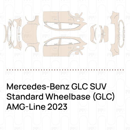 Pre-Cut PPF Mercedes-Benz GLC SUV Standard Wheelbase (GLC) AMG-Line 2023
