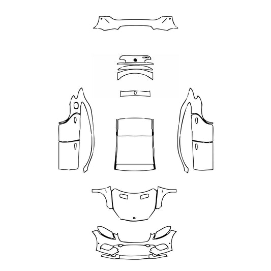 Pre-Cut PPF Mercedes-Benz GLE GLE Coupe 450 AMG 2015 - PPF-Kits
