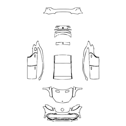 Pre-Cut PPF Mercedes-Benz GLE GLE Coupe AMG GLE 63 S 2017 - PPF-Kits