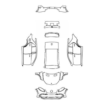 Pre-Cut PPF Mercedes-Benz GLE GLE SUV AMG GLE 63 2018 - PPF-Kits