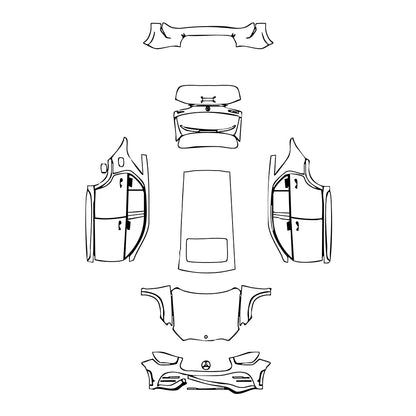 Pre-Cut PPF Mercedes-Benz GLE GLE SUV AMG line 2021 - PPF-Kits