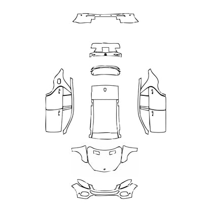 Pre-Cut PPF Mercedes-Benz GLE GLE SUV Base 2016 - PPF-Kits