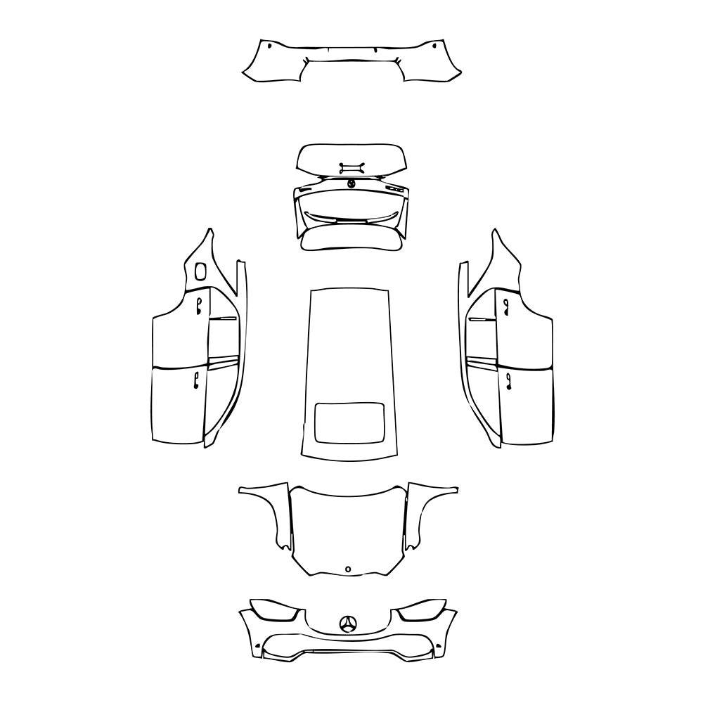 Pre-Cut PPF Mercedes-Benz GLE GLE SUV Base 2020 - PPF-Kits