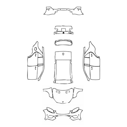 Pre-Cut PPF Mercedes-Benz GLE GLE SUV Sport 2018 - PPF-Kits