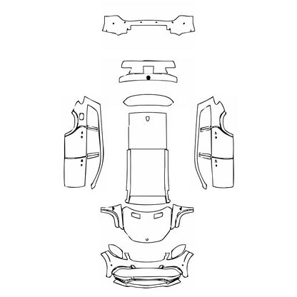 Pre-Cut PPF Mercedes-Benz GLS AMG GLS 63 2017 - PPF-Kits