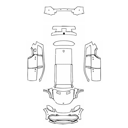 Pre-Cut PPF Mercedes-Benz GLS AMG GLS 63 2017 - PPF-Kits