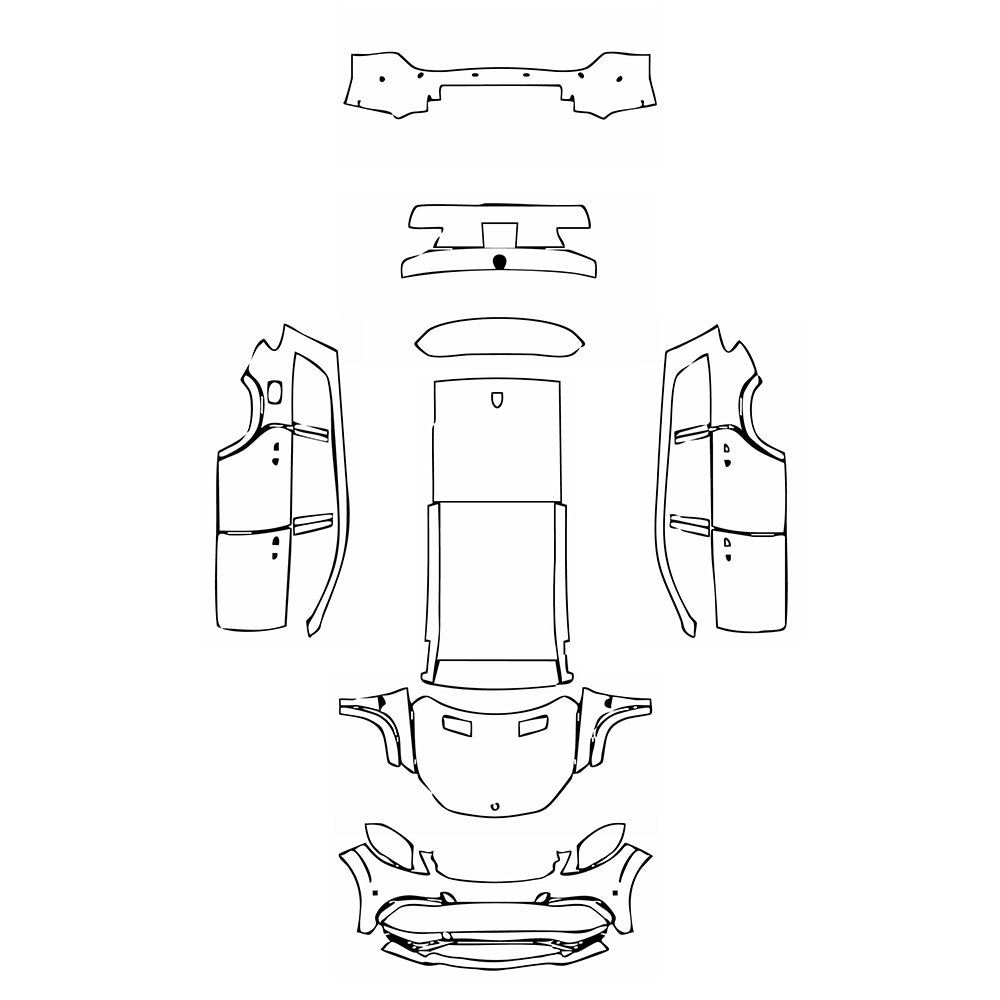 Pre-Cut PPF Mercedes-Benz GLS AMG GLS 63 2018 - PPF-Kits