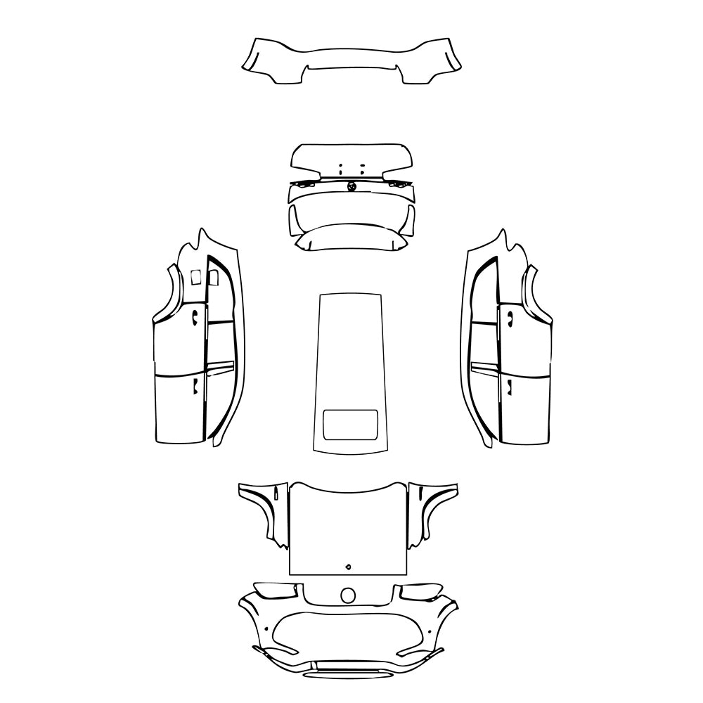 Pre-Cut PPF Mercedes-Benz GLS AMG GLS 63 2020 - PPF-Kits