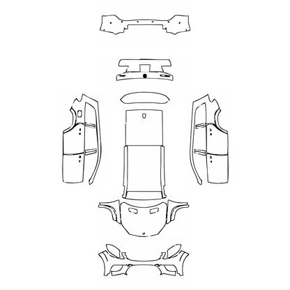 Pre-Cut PPF Mercedes-Benz GLS AMG Line 2018 - PPF-Kits