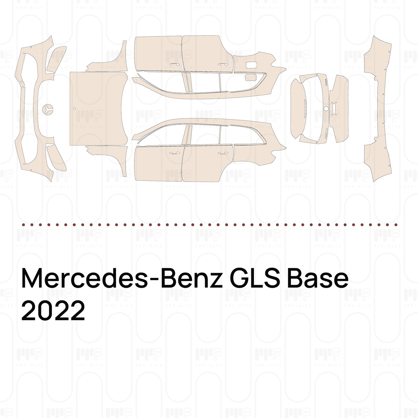 Pre-Cut PPF Mercedes-Benz GLS Base 2022