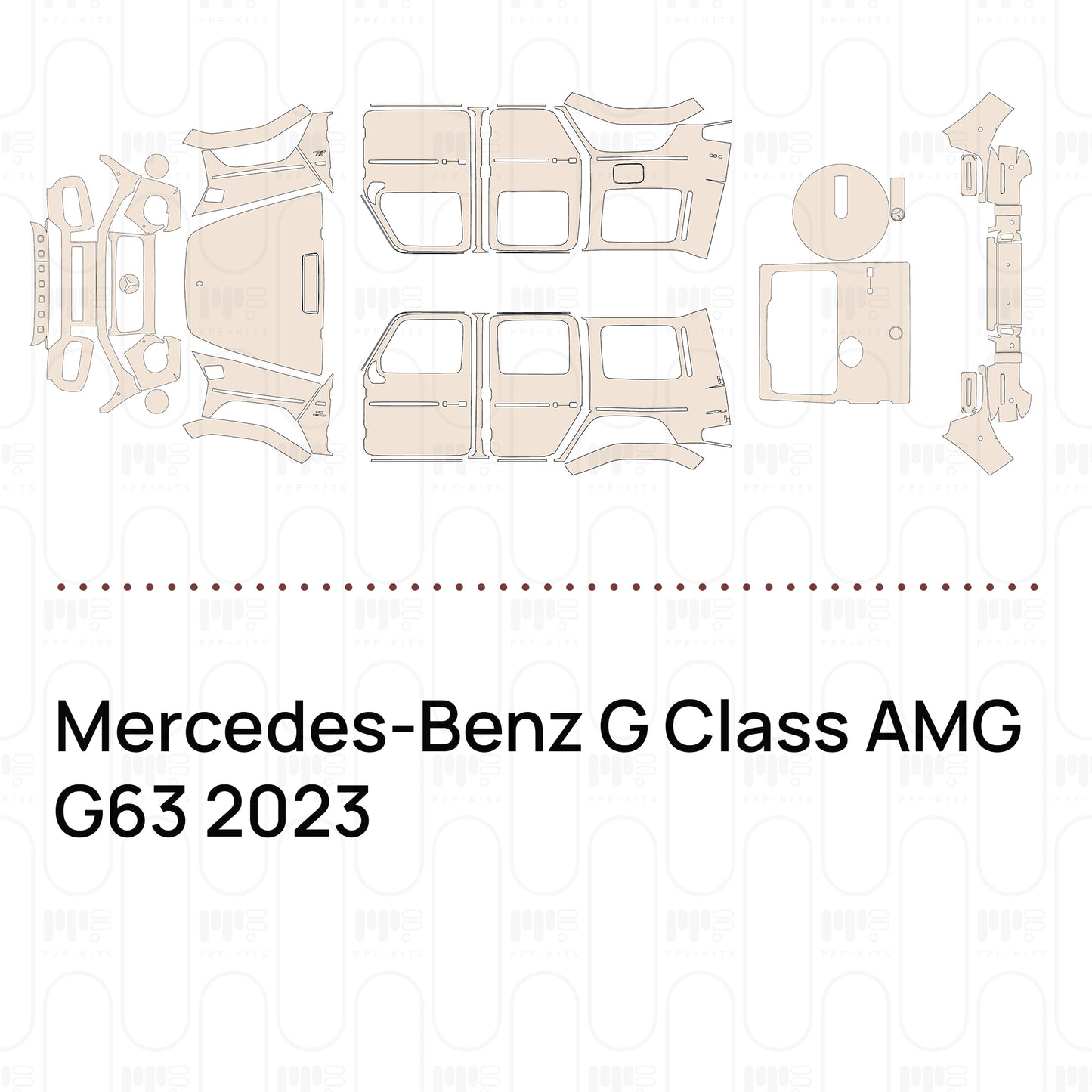 Pre-Cut PPF Mercedes-Benz G Class AMG G63 2023
