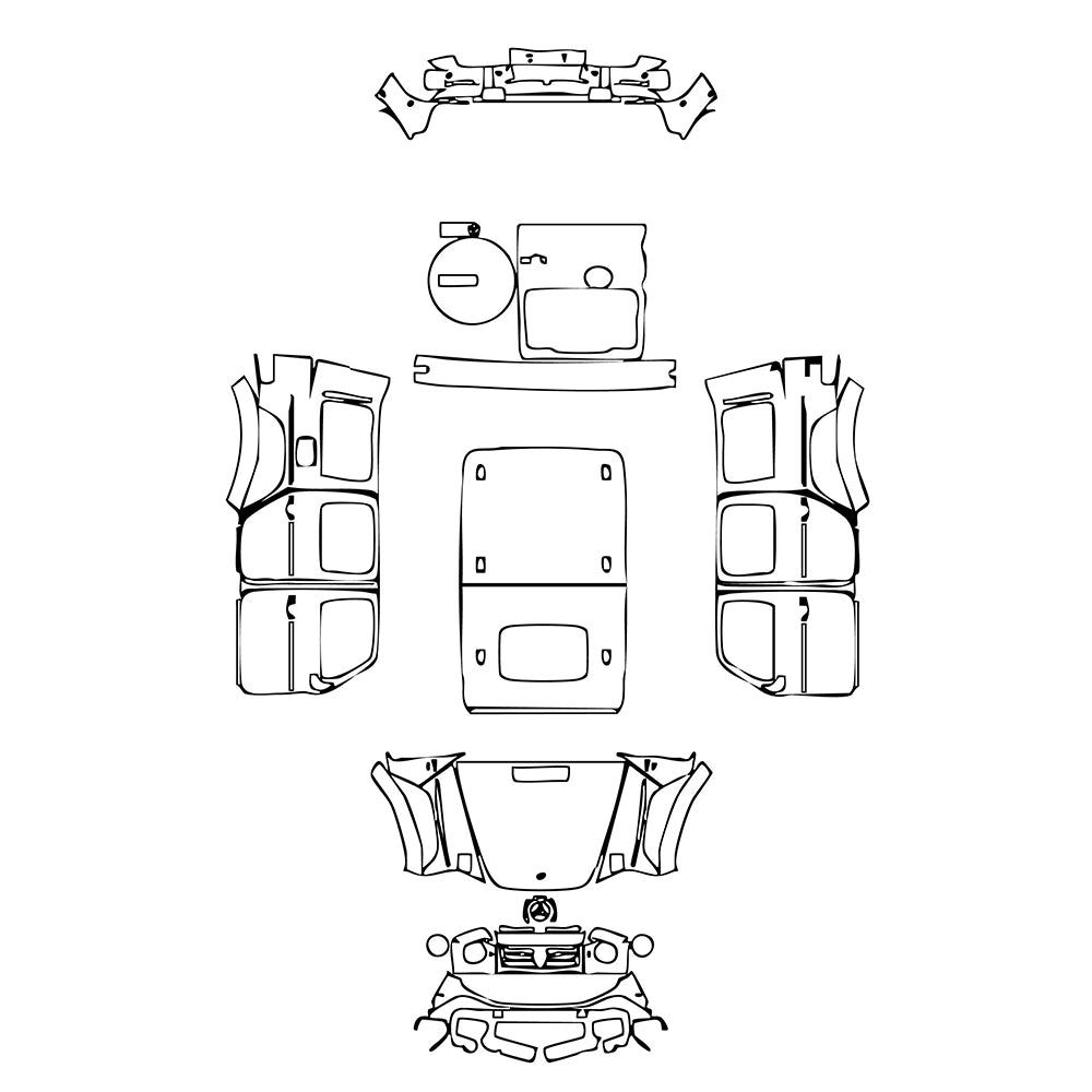Pre-Cut PPF Mercedes-Benz G Class G500 Base 2025 - PPF-Kits