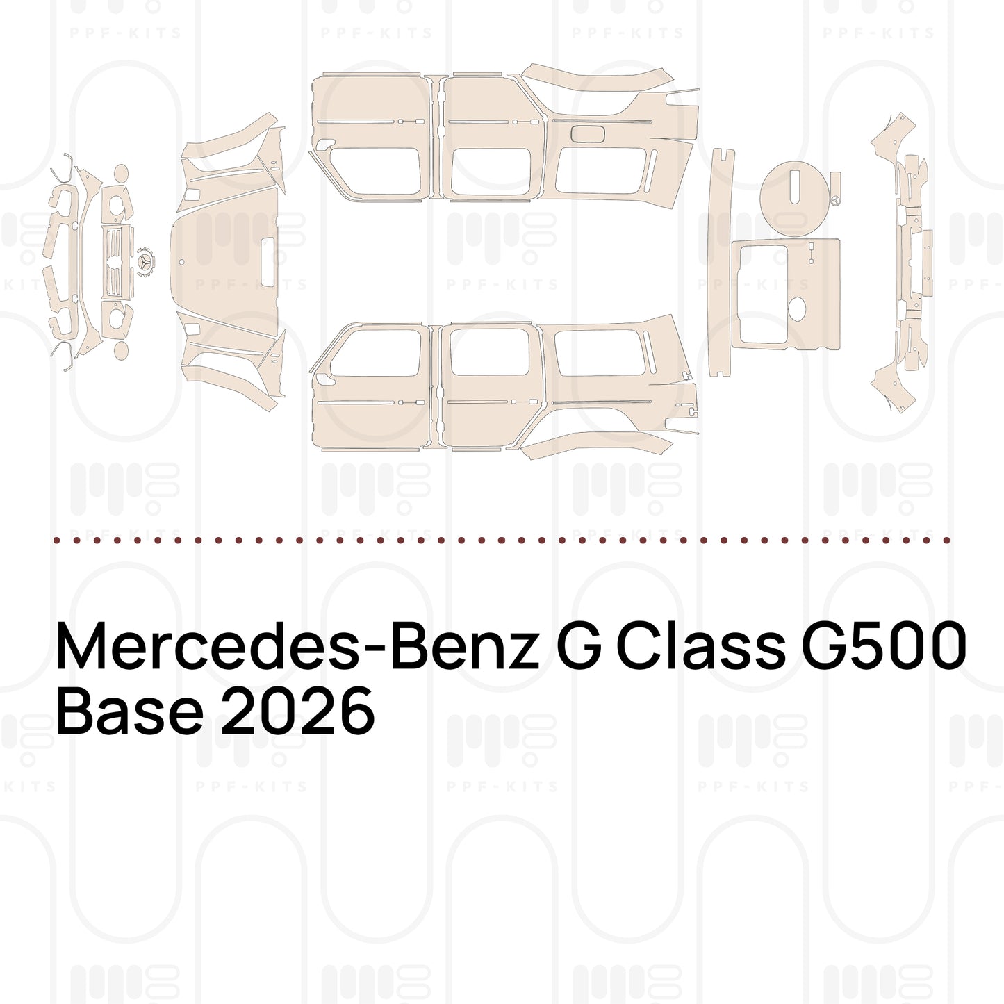 Pre-Cut PPF Mercedes-Benz G Class G500 Base 2026