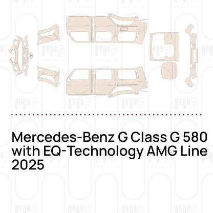 Pre-Cut PPF Mercedes-Benz G Class G 580 with EQ-Technology AMG Line 2025