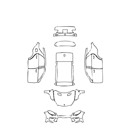 Pre-Cut PPF Mercedes-Benz ML 63 AMG 2013 - PPF-Kits