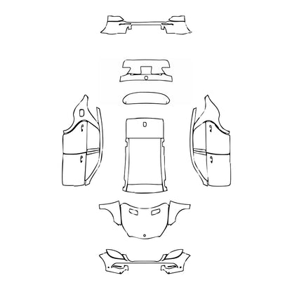 Pre-Cut PPF Mercedes-Benz ML Base 2012 - PPF-Kits