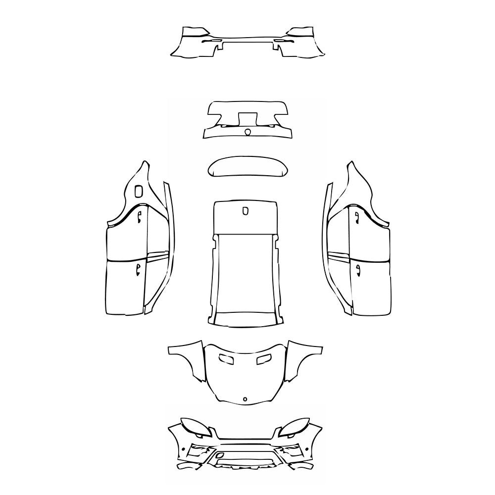 Pre-Cut PPF Mercedes-Benz ML Sport 2013 - PPF-Kits