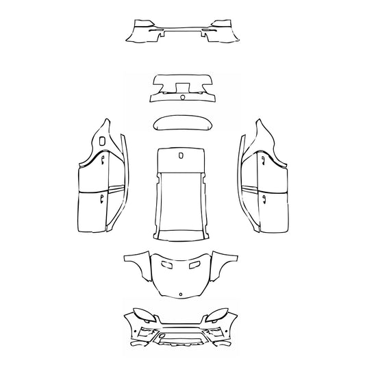 Pre-Cut PPF Mercedes-Benz ML Sport 2013 - PPF-Kits