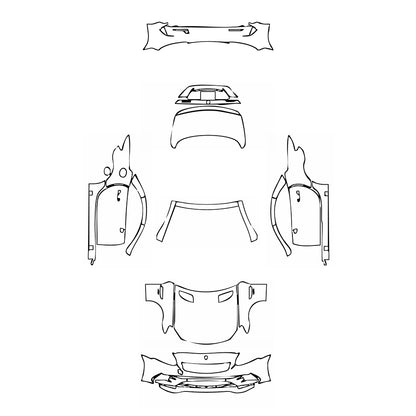 Pre-Cut PPF Mercedes-Benz SLC AMG 43 2019 - PPF-Kits