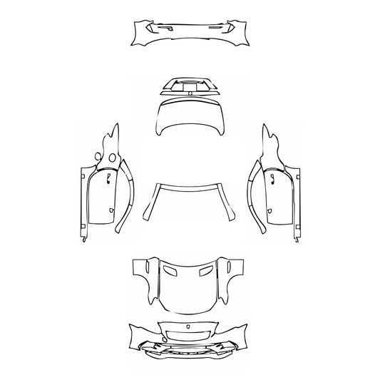 Pre-Cut PPF Mercedes-Benz SLC AMG Line 2017 - PPF-Kits